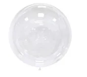 Balony i akcesoria - BALON PRZEZROCZYSTY KULA 18 CALI 1 SZT. - miniaturka - grafika 1