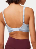 Bielizna sportowa damska - Triumph Biustonosz sportowy Triaction Cardio Cloud 10205923 Niebieski - miniaturka - grafika 1