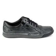 Półbuty męskie - Buty męskie skórzane Casual 932K  szare - KOMODO - miniaturka - grafika 1