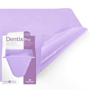 Serweta dentystyczna 33cm x 48cm fioletowa podfoliowana 54g DentixPro 80szt - Sprzęt i akcesoria stomatologiczne - miniaturka - grafika 1