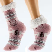 Skarpetki dla dzieci - Skarpetki Dziecięce Zimowe Antypoślizgowe 32-35 - miniaturka - grafika 1