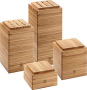 Pozostałe akcesoria kuchenne - Zwilling Zestaw 4 pojemników bambusowych Storage 35101-400-0 - miniaturka - grafika 1