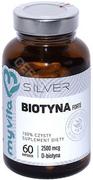 Nutrikosmetyki - MYVITA SILVER 100% Biotyna 2500mcg, 60kaps. MyVita 21PRJBIOT1 - miniaturka - grafika 1