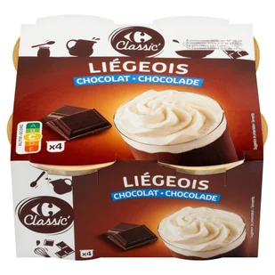 Carrefour Classic Deser mleczny z czekoladą 400 g (4 x 100 g) - Desery mleczne - miniaturka - grafika 1