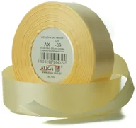 Scrapbooking - Wstążka Satynowa Beżowa 25 mm 32 Mb. Ax25-09, Aliga - miniaturka - grafika 1