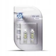Żarówki samochodowe - Żarówka Led Diody W5W 9xSMD5050 Biała LB058W 2 Szt - miniaturka - grafika 1