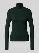 Swetry damskie - Golf o kroju slim fit z mieszanki wiskozy model ‘KAROL’ - miniaturka - grafika 1