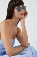 Okulary przeciwsłoneczne - Guess okulary przeciwsłoneczne damskie kolor srebrny - miniaturka - grafika 1
