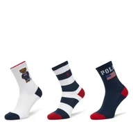 Skarpetki dla dzieci - Skarpety długie Polo Ralph Lauren 444P03163001 Granatowy - miniaturka - grafika 1