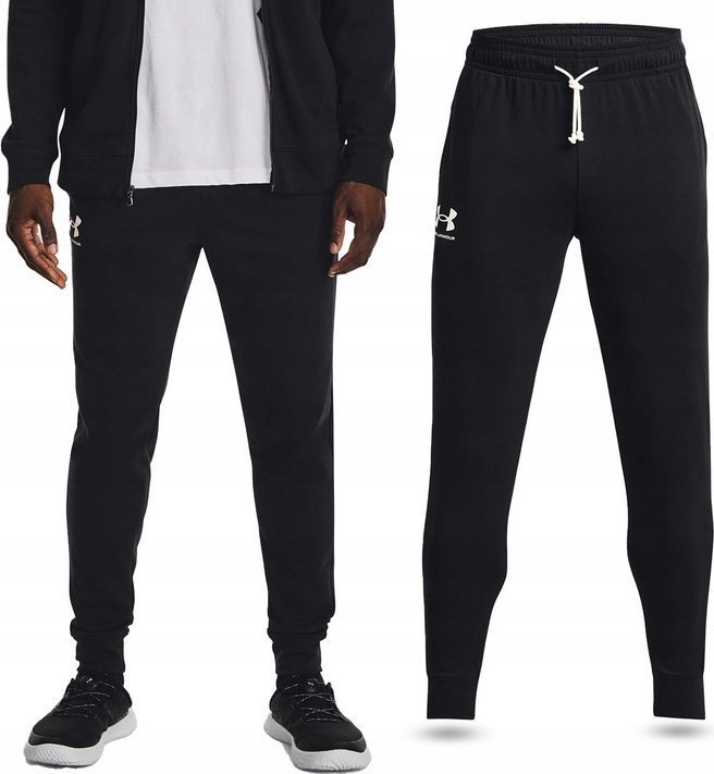 SPODNIE DRESOWE UNDER ARMOUR MĘSKIE BAWEŁNIANIE SPORT JOGGERY 1380843 r. S