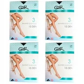 Rajstopy - Gatta Rajstopy klasyczne Moments Classic Tights 15 DEN 3M Nero Czarne 4szt - miniaturka - grafika 1