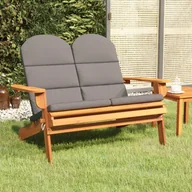 Ławki ogrodowe - vidaXL Ławka ogrodowa Adirondack z poduszkami, 126 cm, drewno akacjowe - miniaturka - grafika 1