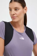 Koszulki sportowe damskie - The North Face t-shirt sportowy Lightbright kolor fioletowy - miniaturka - grafika 1