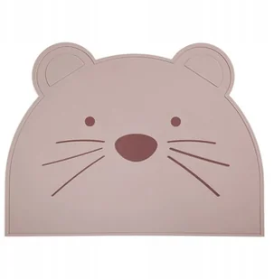 Nuuroo nuuroo - podkładka silikonowa na stół dla dzieci Woodrose - Miseczki i talerzyki dla dzieci - miniaturka - grafika 1