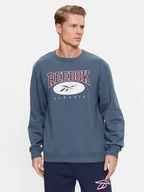 Bluzy męskie - Reebok Bluza Archive Essentials IM1531 Niebieski Regular Fit - miniaturka - grafika 1