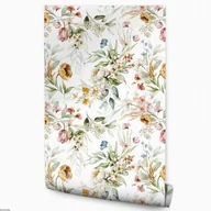 Obrusy i serwetki - Bieżnik plamoodporny bawełniany z wzorem Kwiaty - miniaturka - grafika 1
