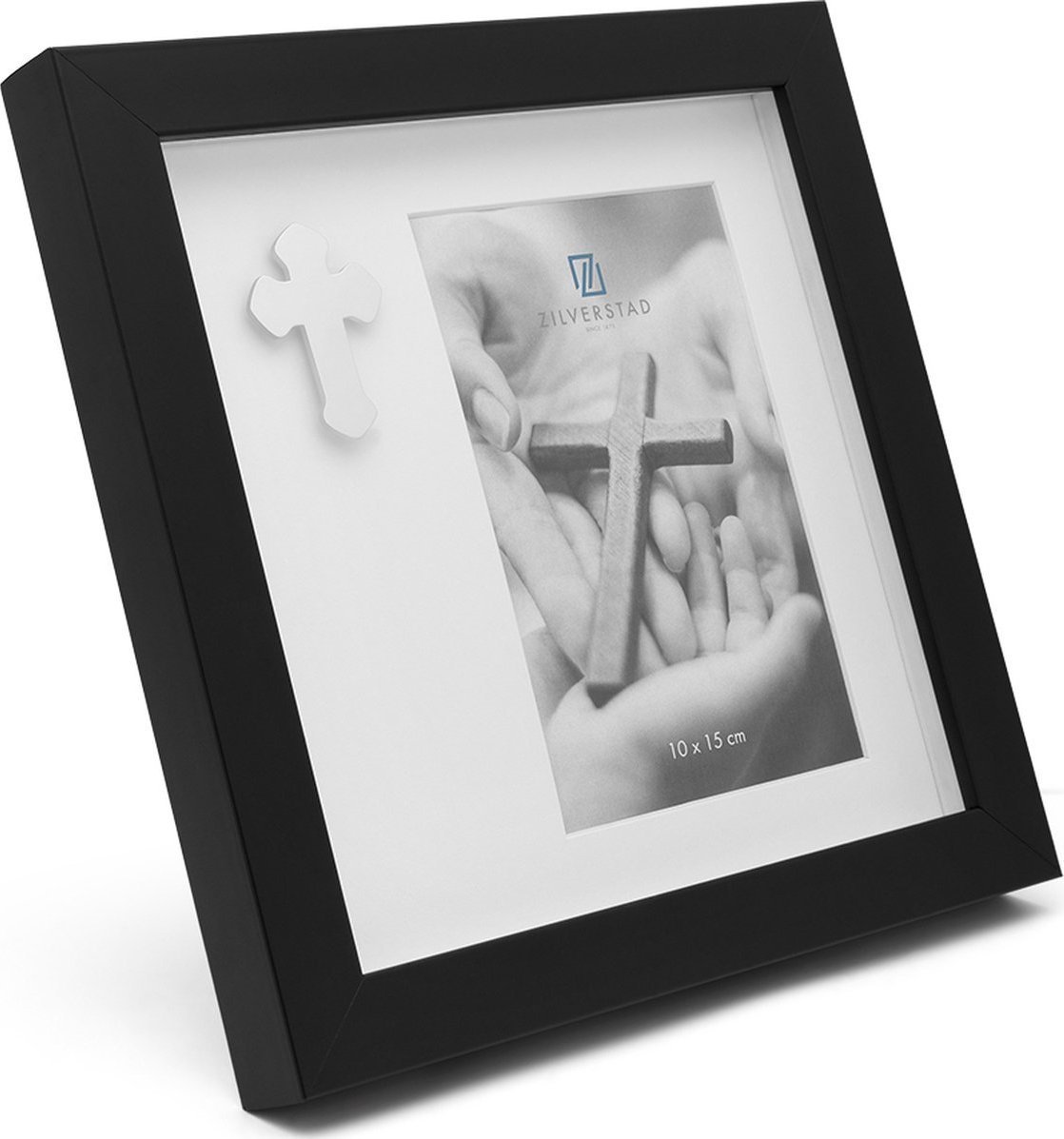Ramka Zilverstad Zilverstad PhotoFrame with Cross 10x15 Portrait Metal 7550001