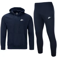 Dresy męskie - Nike granatowy komplet dresowy męski spodnie bluza CZ7857-410 M - miniaturka - grafika 1