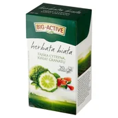 Herbata - BIO-ACTIVE Big-Active Herbata biała tajska cytryna i kwiat granatu 30 g (20 torebek) - miniaturka - grafika 1
