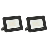 Lampy pozostałe - vidaXL Naświetlacz Reflektory LED 2 szt. 30 W ciepłe białe światło 149610 - miniaturka - grafika 1