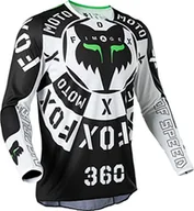 Odzież motocyklowa - 360 Nobyl Jersey czarny/biały L - miniaturka - grafika 1