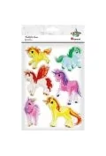 Zabawki kreatywne - naklejki żelowe kucyki, jednorożce - miniaturka - grafika 1