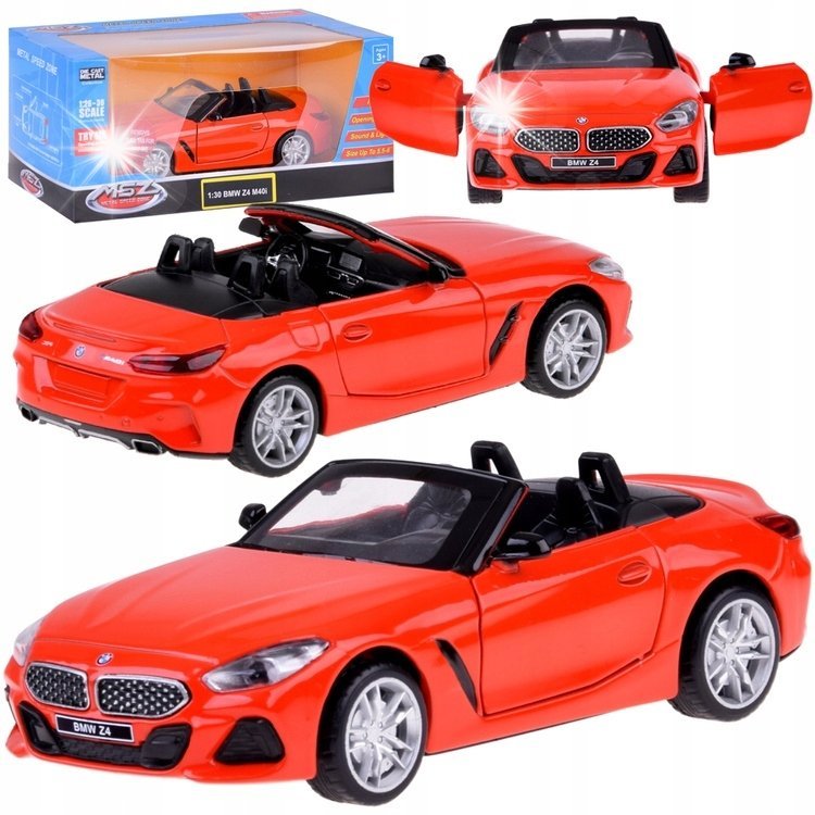 Model kolekcjonerski auto metalowe BMW Z4 M40i cabrio światła ZA5049