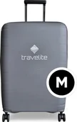 Walizki - Pokrowiec na walizkę Travelite szary- rozmiar M - miniaturka - grafika 1
