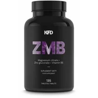 Witaminy i minerały - KFD Mg+Zn+B6 (ZMA/ZMB) - 135 tabletek zdrowy układ nerwowy - miniaturka - grafika 1