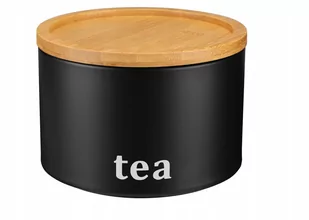 POJEMNIK KUCHENNY TEA metalowy na herbatę czarny - Pojemniki kuchenne - miniaturka - grafika 1