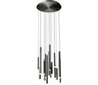 Lampy sufitowe - Redo 01-2060 - LED Żyrandol na lince MADISON 16xLED/4W/230V czarne - miniaturka - grafika 1