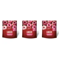 Dodatki do ciast w proszku - Delecta Lukier dekoracyjny różowy zestaw 3 x 80 g - miniaturka - grafika 1