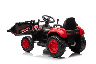 Traktor Na Akumulator Z łyżką BW-X002A Czerwony - Tory, garaże, parkingi - miniaturka - grafika 4