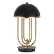 Lampy stojące - Biurkowa lampka Monza ABR-MONZA Abruzzo metalowa złota czarna - miniaturka - grafika 1