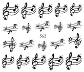 Ozdoby do paznokci - Naklejki wodne na paznokcie - nr 562 - miniaturka - grafika 1