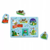 Układanki dla dzieci - Melissa & Doug Drewniana dźwiękowa układanka Piosenki 10737 - miniaturka - grafika 1