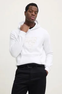 Guess bluza EMBROIDERED męska kolor biały z kapturem z aplikacją M4BQ25.K9Z21 - Bluzy męskie - miniaturka - grafika 1