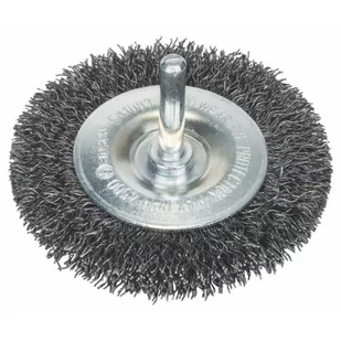 Bosch Szczotka tarczowa 75 mm 0 3 mm 4500 obr./min 8 mm 75 mm Drut stalowy trzonka 6 mm 2608622007 1 szt - Materiały ścierne - miniaturka - grafika 2