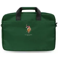 Torby na laptopy - U.S. Polo ASSN Torba U.S Polo ASSN US Polo Torba USCB15PUGFLGN 15&quot zielona/green USCB15PUGFLGN - miniaturka - grafika 1