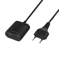 Ładowarki do telefonów - LogiLink PA0256 ładowarka do urządzeń przenośnych Uniwersalne Czarny Prąd przemienny Wewnętrzna - miniaturka - grafika 1