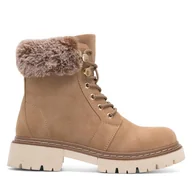 Botki damskie - Botki Jenny Fairy BROOKS WS5866-22 Beżowy - miniaturka - grafika 1