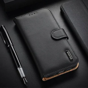 Dux Ducis Hivo skórzane etui z klapką pokrowiec ze skóry naturalnej portfel na karty i dokumenty iPhone 12 Pro Max czerwony - Etui i futerały do telefonów - miniaturka - grafika 23