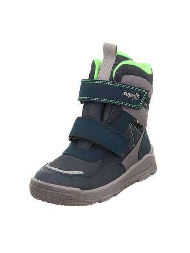 Superfit Mars Gore-Tex śniegowce z ciepłą podszewką, zielone/jasnozielone 7000, 25 EU, Zielony jasnozielony 7000, 25 EU
