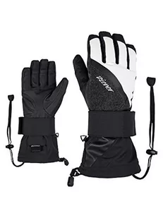 Ziener Gloves Gloves Damskie rękawiczki snowboardowe Milana 801723, czarne/białe, 8,5 801723 - Rękawiczki - miniaturka - grafika 1