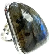 Pierścionki - Labrador Przepiękny Pierścionek Srebro R10-26 Unikat - miniaturka - grafika 1