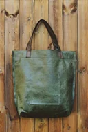 Torebki damskie - Torba Mr.m Vintage green skóra naturalna - miniaturka - grafika 1