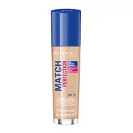 Podkłady do twarzy - Rimmel Match Perfection Foundation SPF20 podkład w płynie 101 Classic Ivory 30ml - miniaturka - grafika 1