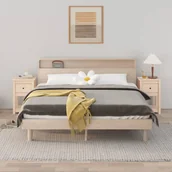 Szafki nocne - Szafki nocne, 2 szt., 40x35x61,5 cm, lite drewno sosnowe - miniaturka - grafika 1