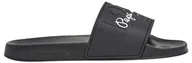 Klapki i japonki męskie - Pepe Jeans Męskie klapki Slider Young M, szare (Phantom Grey), 11 UK, Szary Phantom Grey, 46 EU - miniaturka - grafika 1