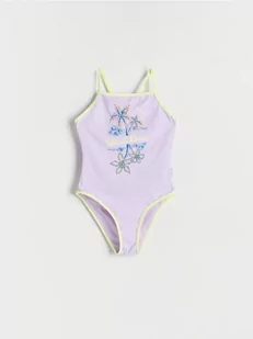 Reserved - Jednoczęściowy kostium kąpielowy Stranger Things - lawendowy - Stroje kąpielowe dla dziewczynek - miniaturka - grafika 1